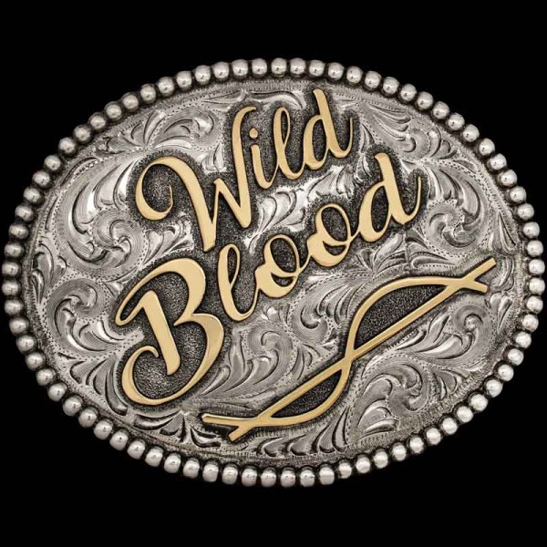 The Outlaw Custom Belt Buckle is crafted for easy customization of your name, initials, quote or any lettering! Personalize this classic oval rodeo buckle today!